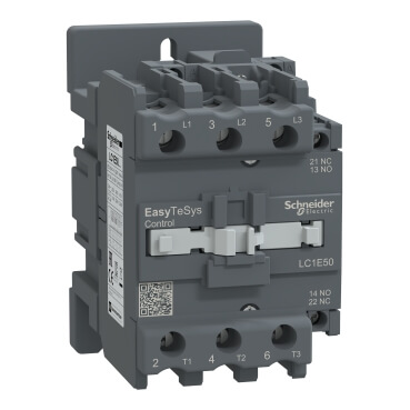 SCHNEIDER ELECTRIC LC1E50M7 Contactor Magnético EasyPack TVS 3P, Cat AC3, In=50A, 220/2
