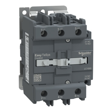 SCHNEIDER ELECTRIC LC1E80M7 Contactor Magnético EasyPack TVS 3P, Cat AC3, In=80A, 220/2
